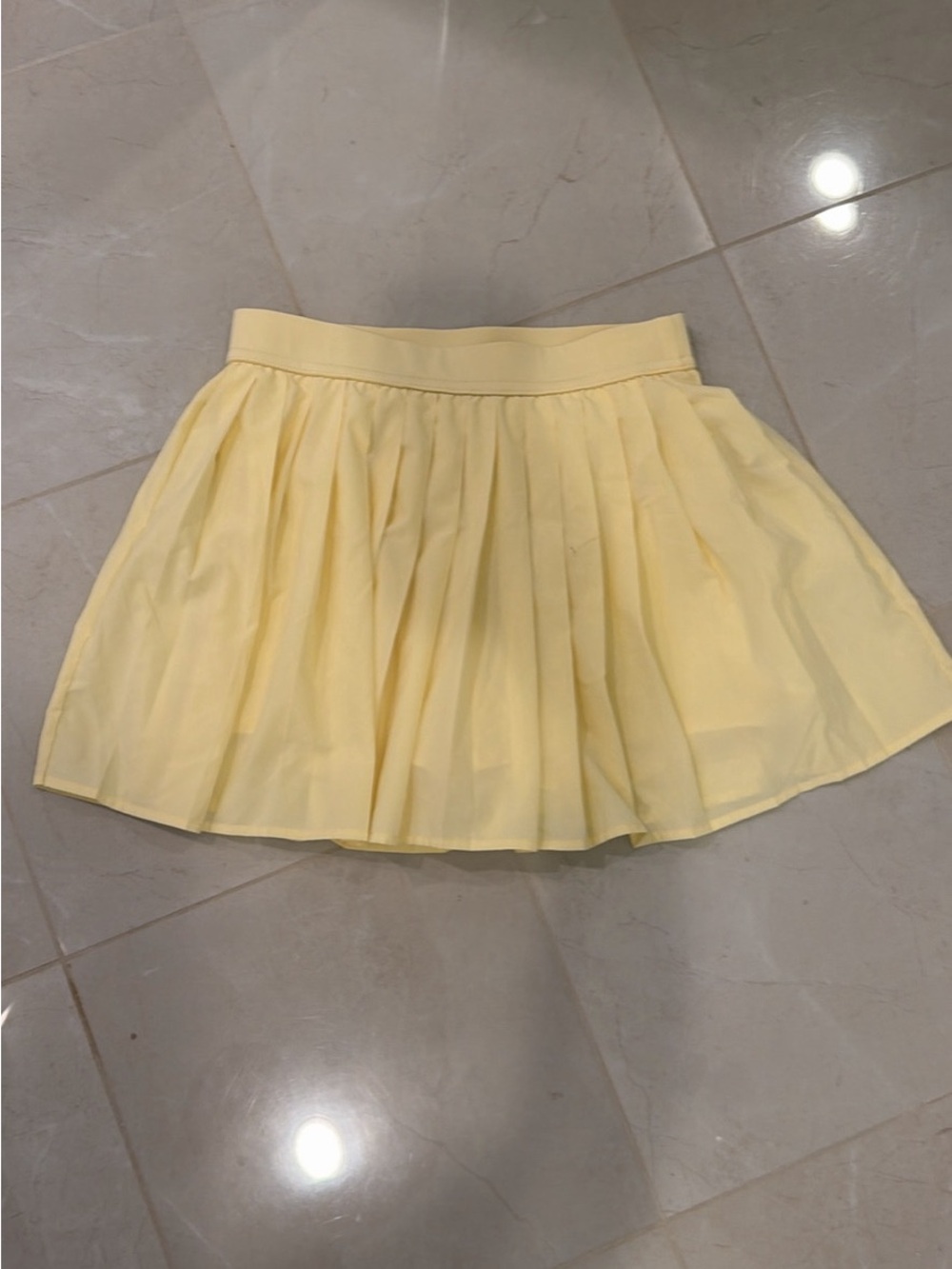 Sunny Yellow Pleated Circle Skirt - Women